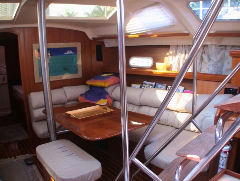 45 foot sailboat interior